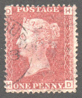 Great Britain Scott 33 Used Plate 123 - HD - Click Image to Close